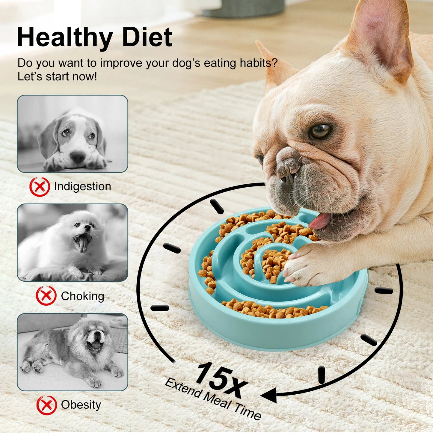 Cuenco de alimentación lenta Dogivo™